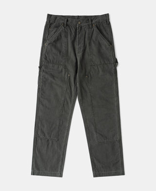 Canvas Double Knee Work Trousers - Dark Gray