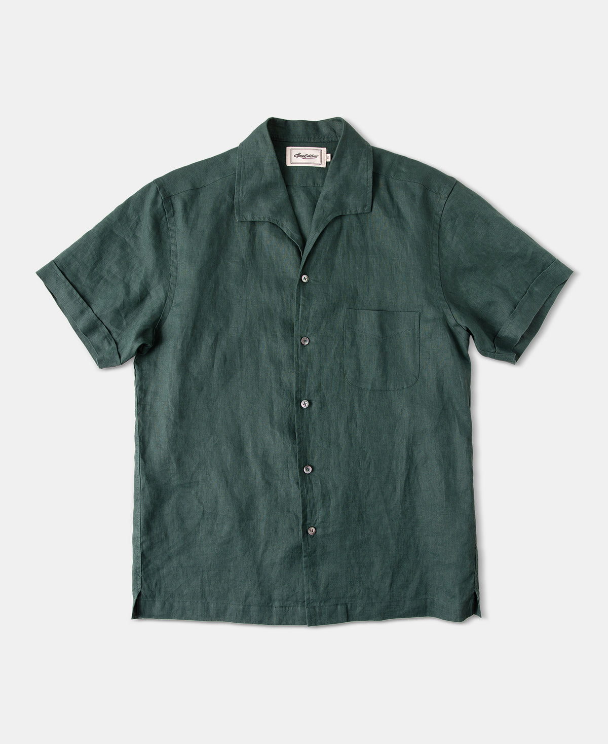 1950s Italian Collar Linen Shirt