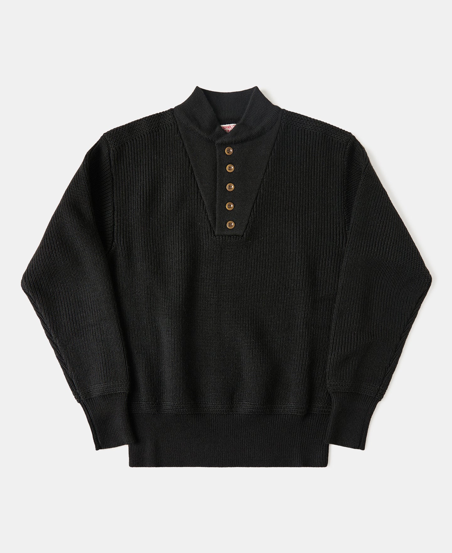 US Army High Neck Wool Sweater Black - Main Image