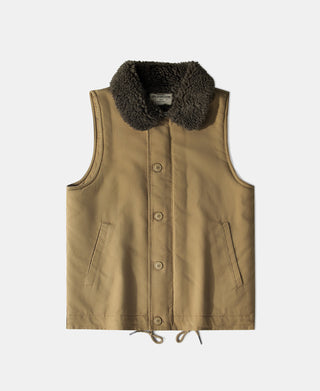 N-1 Wool Blend Deck Vest - Khaki