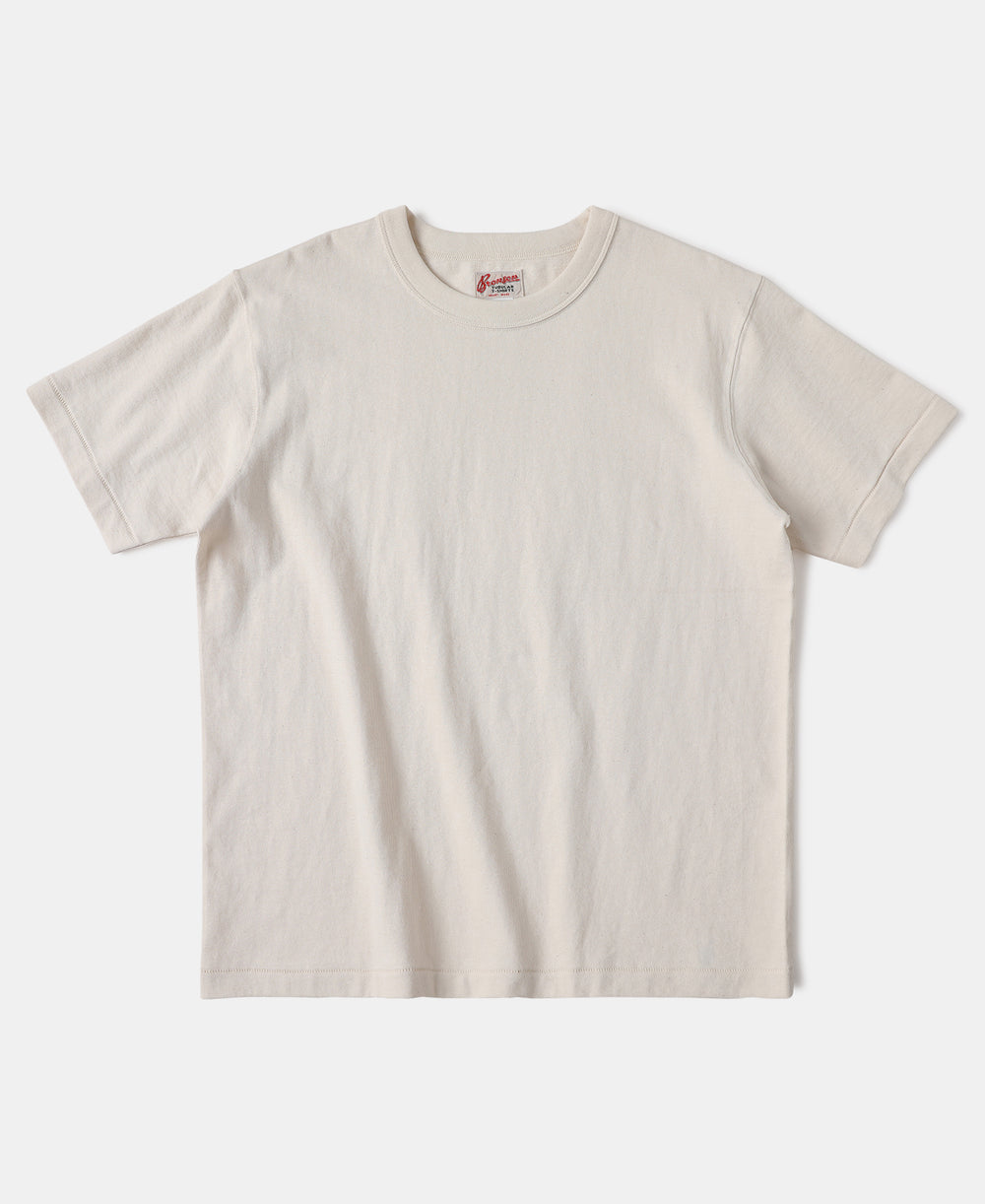 Loopwheel Tubular Ringspun Cotton Athletic T-Shirt- Apricot | Olderbest
