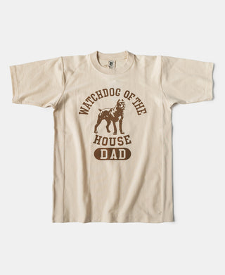 Watchdog Reverse Weave T-Shirt mit Logo-Print – Beige