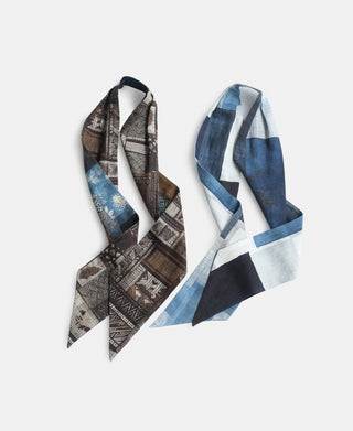 Vintage Printed Neck Scarf - 2 Pack