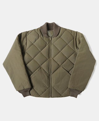 Lot 353 1950s Quilted Down Jacket - Olive