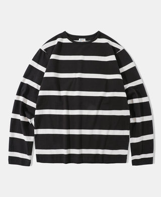 1940s Border Stripe T-Shirt - Vintage Black