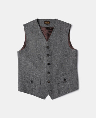 Coloured Speckle Tweed Safari Vest
