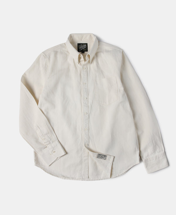 Cotton-Linen Shirt in White