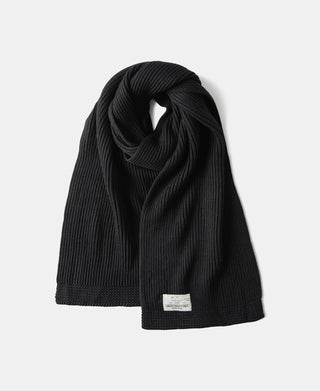Wool Blend USN Scarf - Black