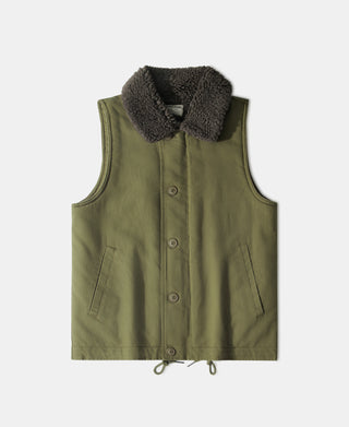 N-1 Wool Blend Deck Vest - Olive