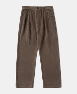 1930s Herringbone Double Pleated Trousers