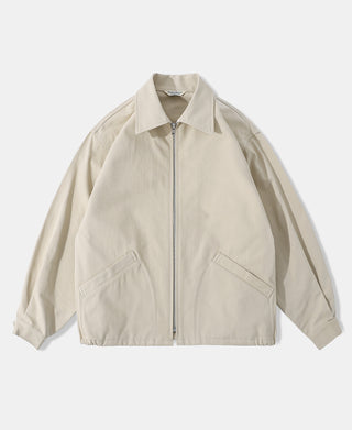 1950s Zip Up Campus Sport Jacket - Apricot