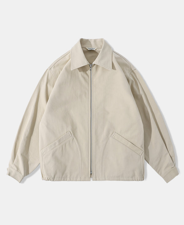 1950s Zip Up Campus Sport Jacket - Apricot