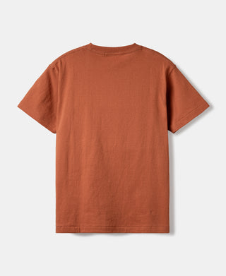 Regular Fit Heavyweight Tubular Jersey T-Shirt - Orange
