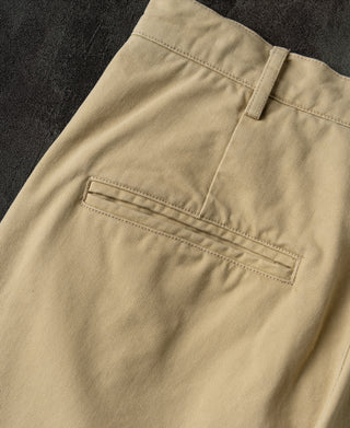 pocket detail of Classic Fit Two-pleated Chino - Khaki