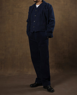 Indigo-Dyed Sashiko Work Vest