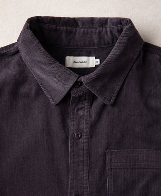 1960s Corduroy Work Shirt - Purple