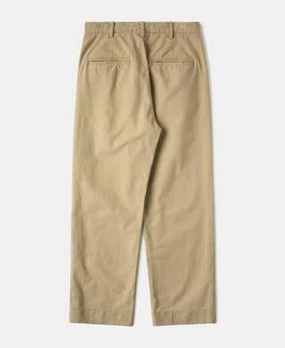 back view of Classic Fit Two-pleated Chino - Khaki