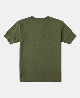 Vintage Short Sleeve Henley T-Shirt - Green