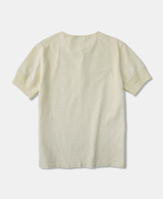 1900년대 9.8온스 슬러브 코튼 헨리 티셔츠 - 살구