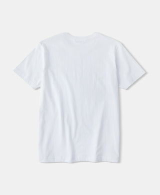 7.2 oz Cotton V-Neck Tubular T-Shirt - White