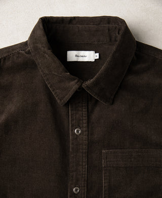 1960s Corduroy Work Shirt - Coffee