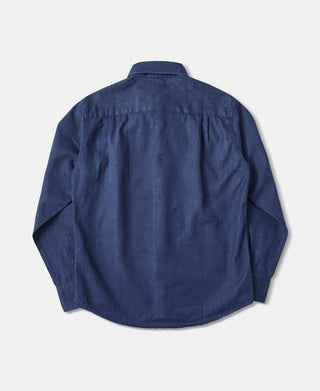 6.5 oz Washed Denim Button-Down Collar Shirt