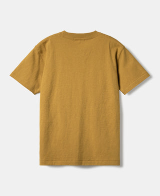 Regular Fit Heavyweight Tubular Jersey T-Shirt - Mustard