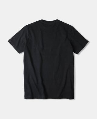 Classic Fit 7.4 oz Jersey Crewneck Tubular T-Shirt - Black