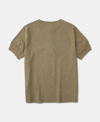 1900s 9.8 oz Slub Cotton Henley T-Shirt - Sand