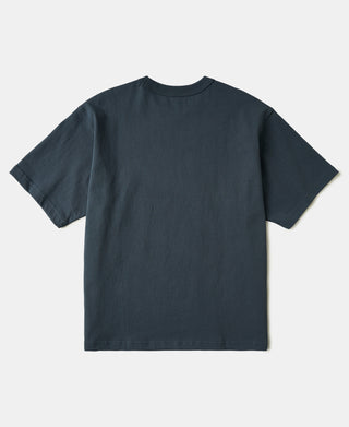 1900년대 헤비웨이트 코튼 저지 박시 티셔츠 - 빈티지 블랙 