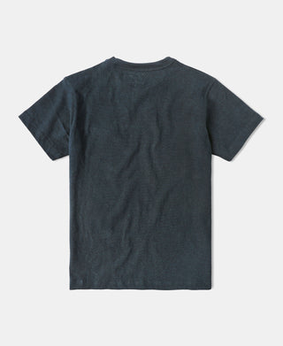 1930's 슬랜티드 포켓 튜블러 티셔츠 - 네이비