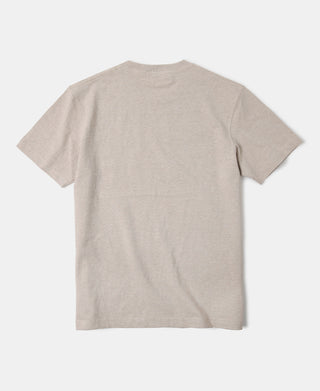 Regular Fit 9,3 oz Jersey-Rundhals-T-Shirt in Schlauchform – Haferflocken