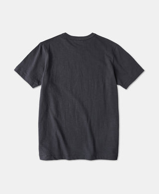 7.4 oz Slub Cotton Loopwheel Tubular Pocket T-Shirt - Dark Gray