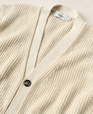 Fisherman Rib US Cotton Cardigan