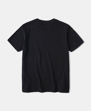 7.2온스 코튼 V넥 튜블러 티셔츠 - 블랙