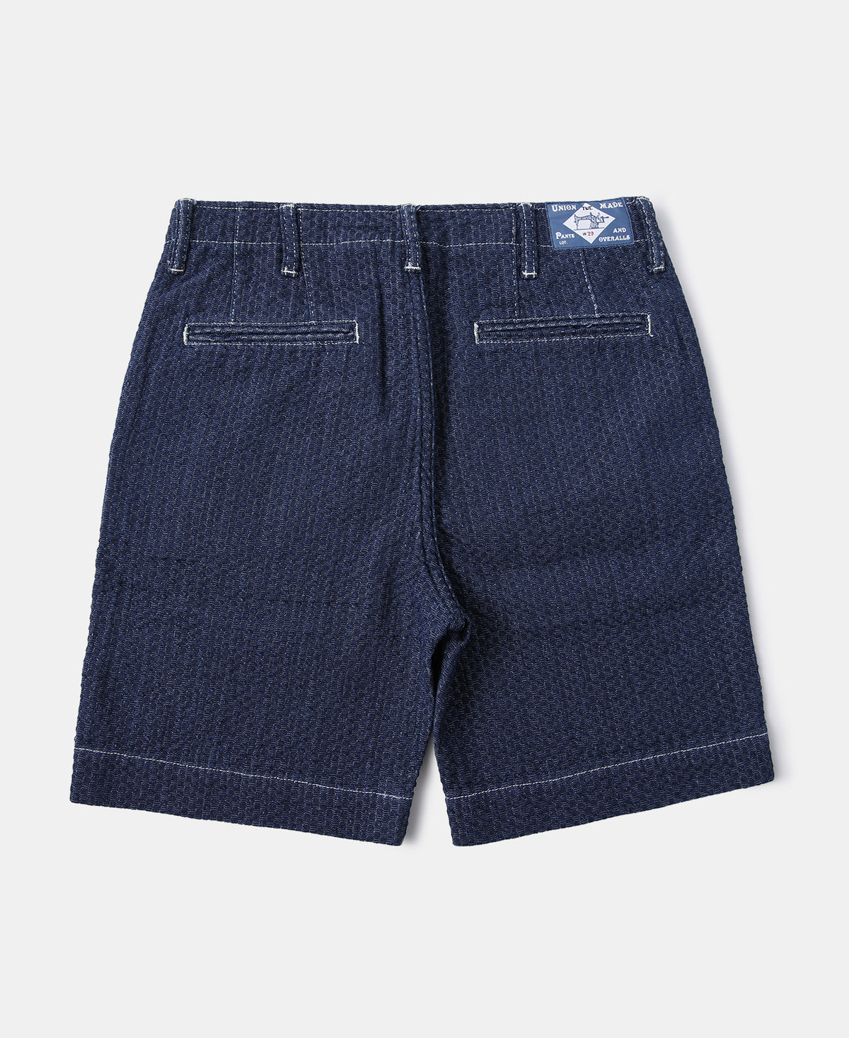 Lot DW7806 Yarn-Dyed Indigo Sashiko Shorts