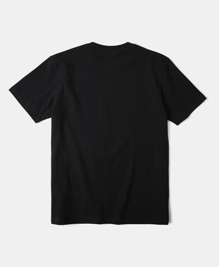 레귤러핏 9.3온스 저지 크루넥 튜블러 티셔츠 - 블랙