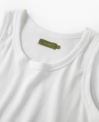 Modal Blend Tank Top - White