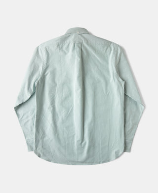 Lot 219 Button Down Oxford Shirt - Green Stripe