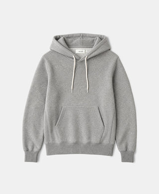 1950s Heavyweight Cotton Fleece Hoodie - Light Gray