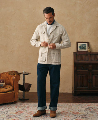 Classic Linen Safari Jacket