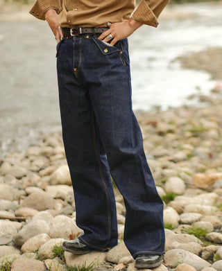 17.7oz Kasuri Selvedge Denim Trousers