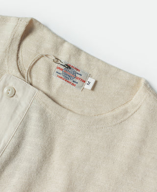 Side Closing Short Sleeve Henley T-Shirt - Embryo