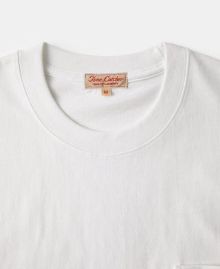 9.3 oz Cotton Oversize Tubular Pocket T-Shirt - White