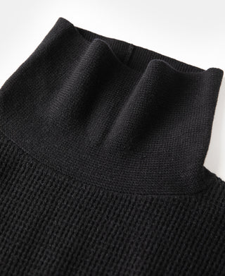 1940s Wool-Hemp Waffle Knit Sweater