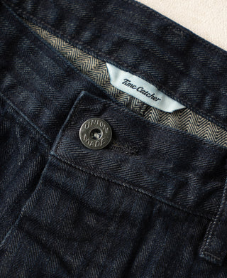 1920s Herringbone Denim Work Pants