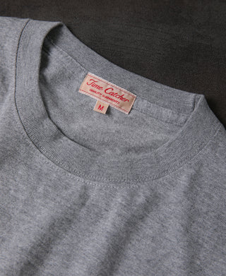 Classic Fit 7,4 oz Jersey-Rundhals-Schlauch-T-Shirt – Grau