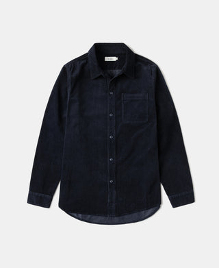 1960s Corduroy Work Shirt - Indigo