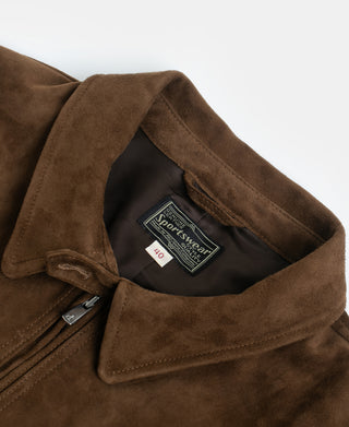 Sheepskin Suede Swing Top Jacket
