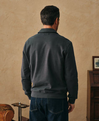 Heavyweight Quarter-Zip Collar Sweatshirt - Vintage Black